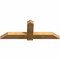 Ekena Millwork Eugene Rough Sawn Timber Gable Bracket, Western Red Cedar, 60"W x 22"H x 4"D x 6"F, 9/12 Pitch GBW060X22X0406EUG00RWR - alternate 5
